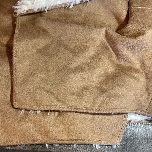 PIKO 1988 Vegan Fur and Suede Draped Front Jacket size Small - Picture 7 of 11